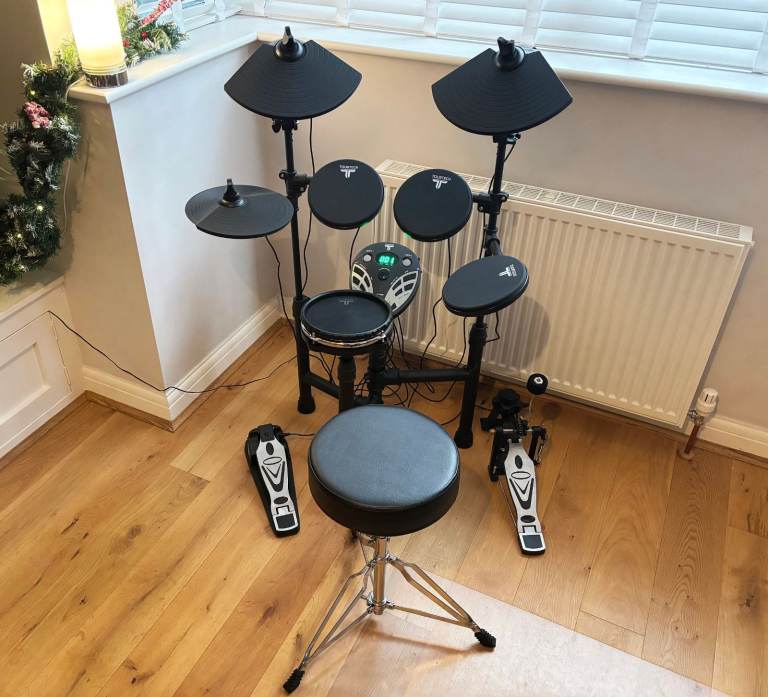 image for Tourtech TT-12SM Electronic Drum Kit with Mesh Snare