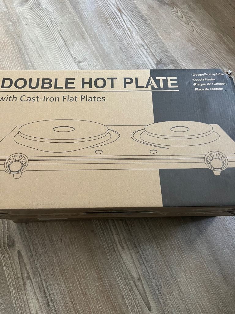Uten Double Hot Plate with Cast-Iron Flat Plates – New