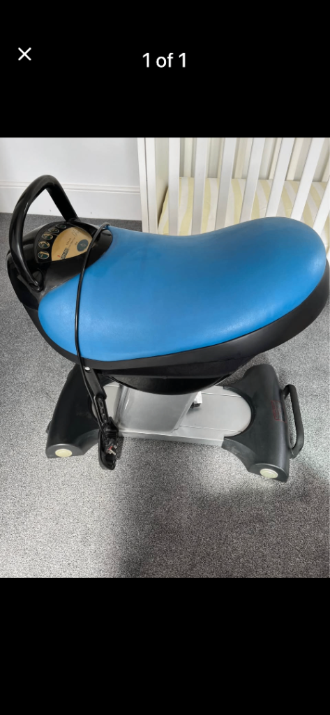 Carl Lewis horse riding simulator