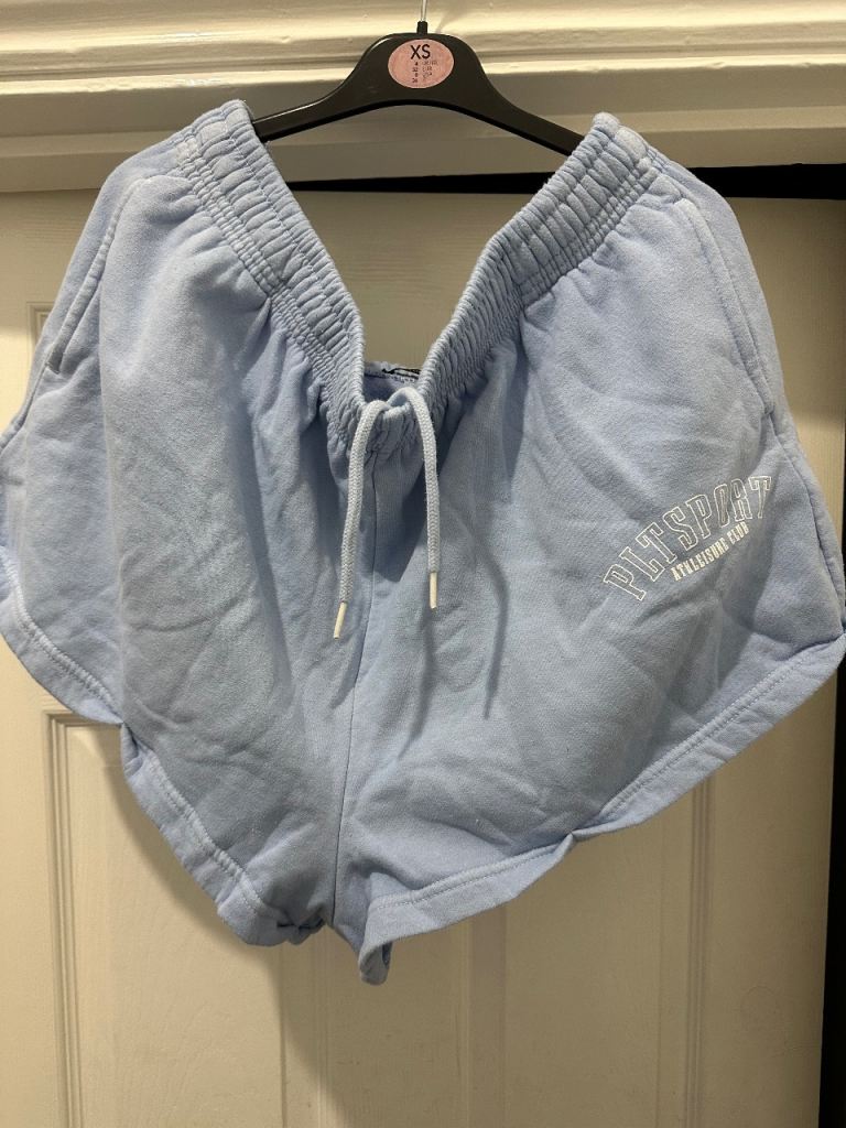 Light blue sweat shorts. PrettyLittleThing  Brand new with tags