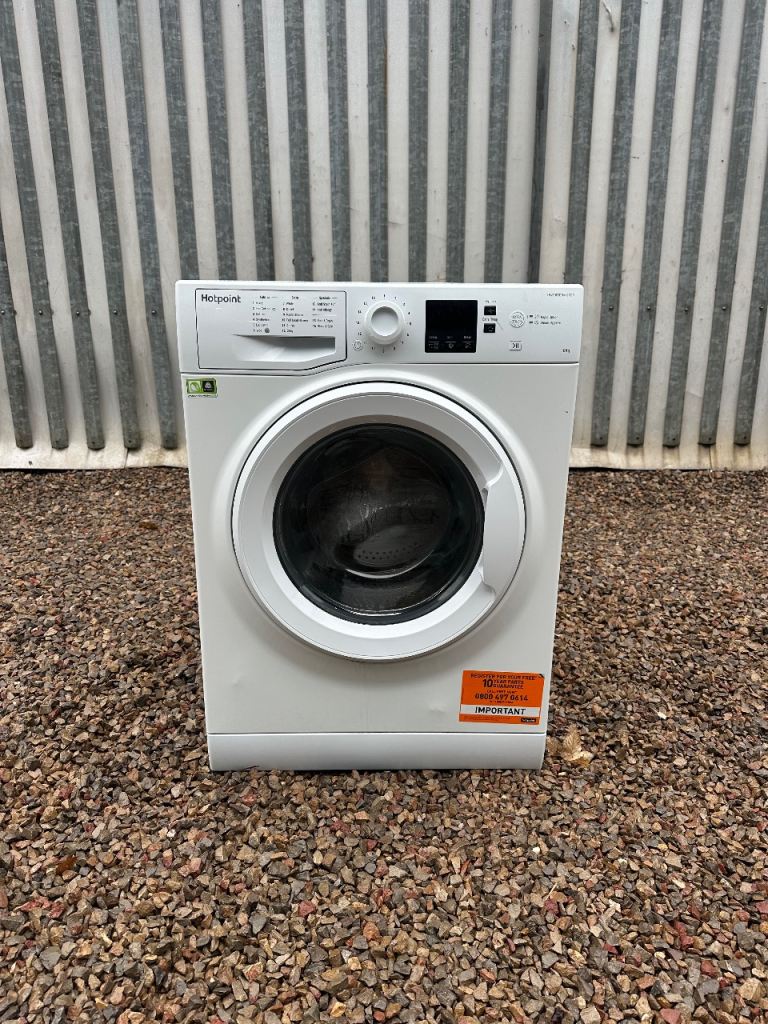 8KG Washing Machine Hotpoint White Appliance Warehouse Newport