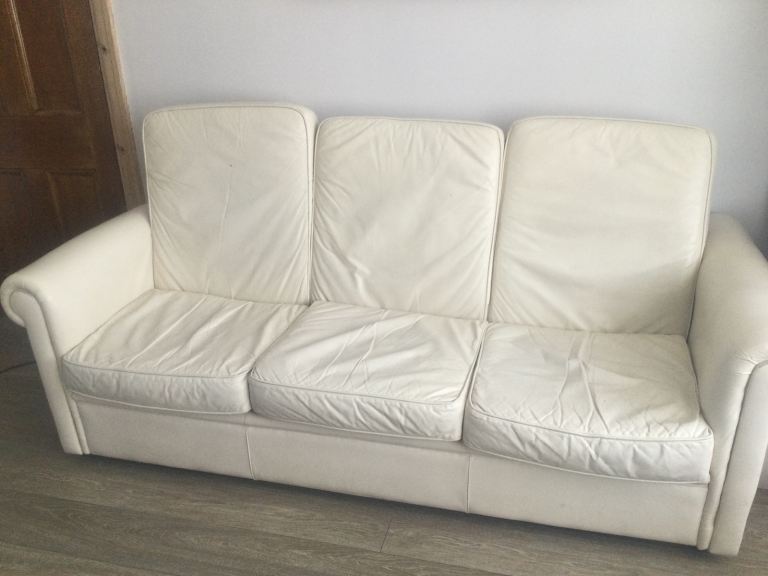 Italian leather  2 and 3 setter  fold away double bed 