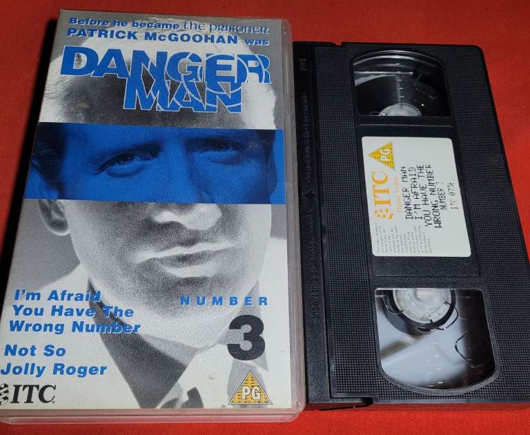 Danger Man Patrick McGoohan  Vol 3 Vhs Video  Excellent Condition q2