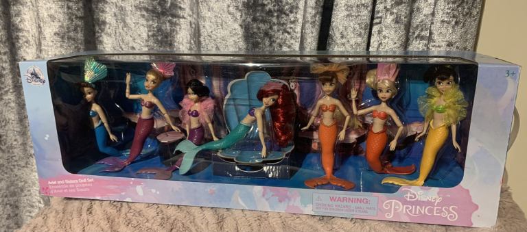 Disney Store Ariel and Sisters Dolls Disney Limited Edition New