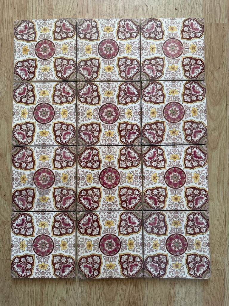 12 number Wedgwood Antique tile 6 inches square.