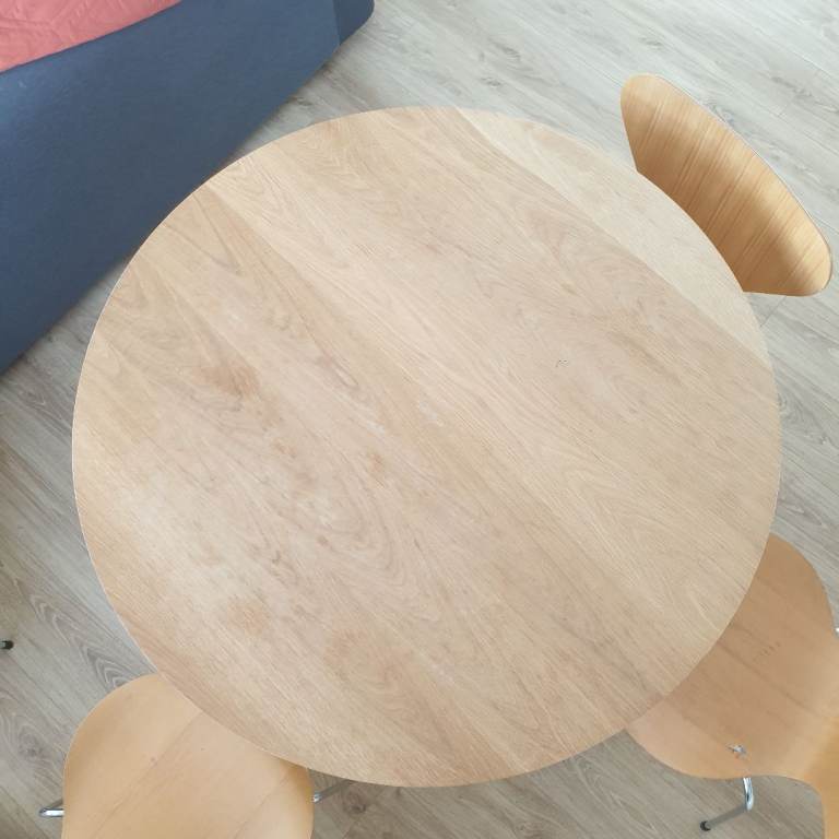 Habitat Round Dining Table 110cm – Seats 4