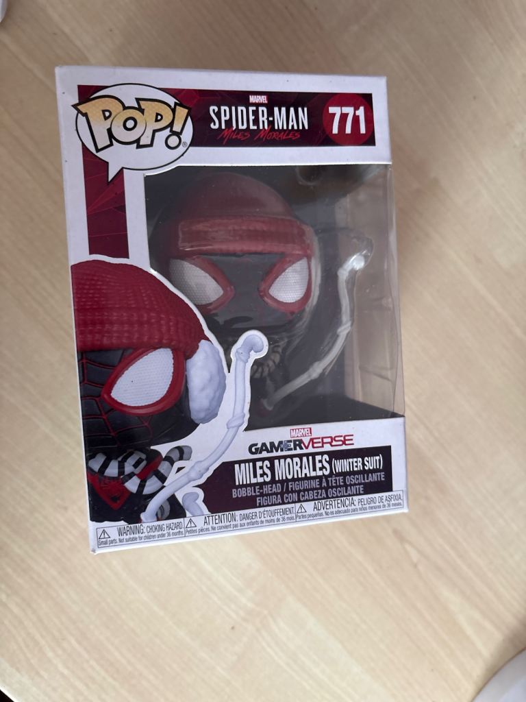 Funko Pop! Spider-Man Miles Morales (Winter Suit) No. 771 – New in Box