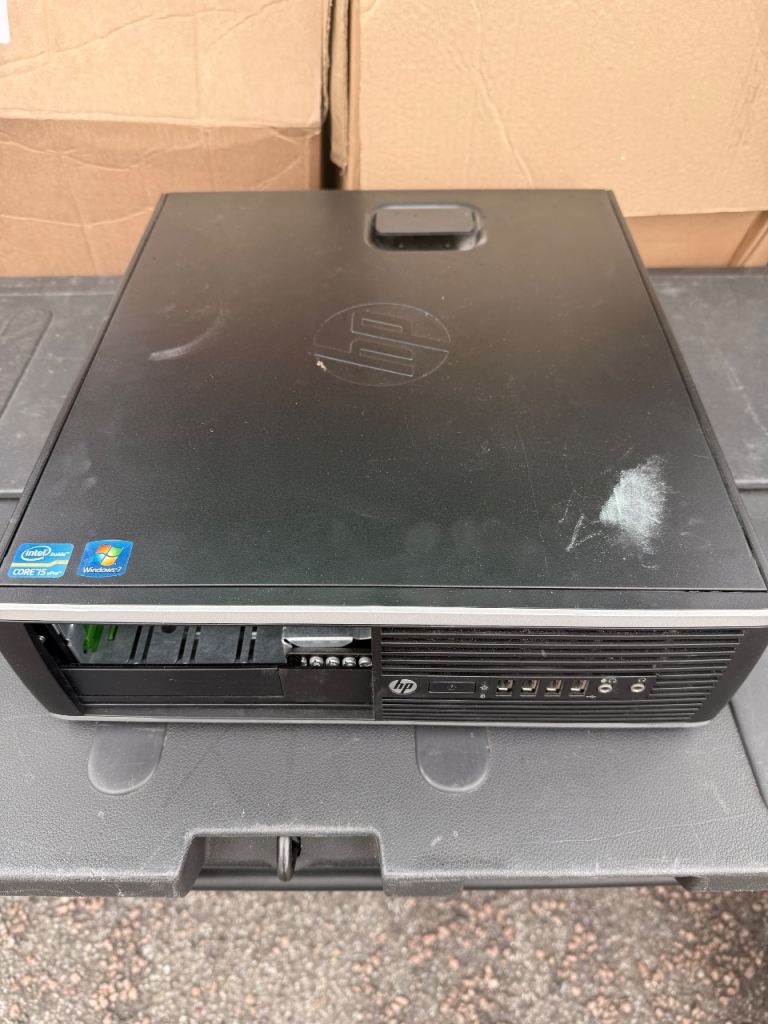 HP Compaq Desktop PC SFF Intel Core i5 Windows 7 Pro Tested Working PAT Tested