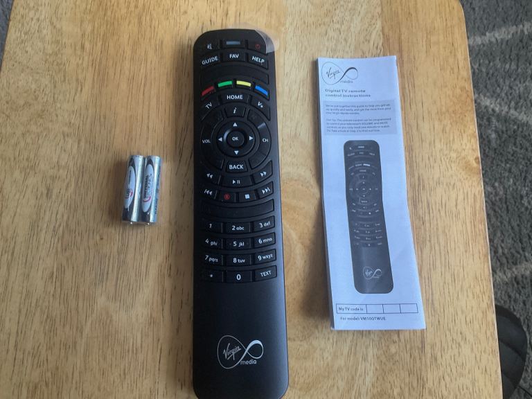 virgin tv remote brand new never used 