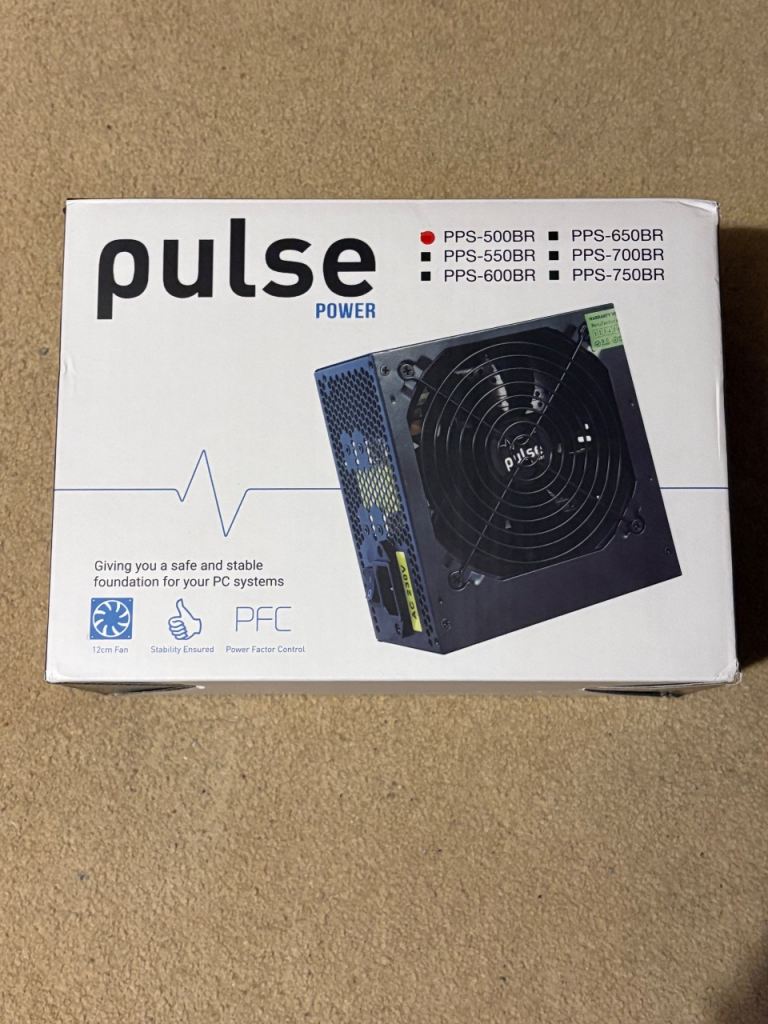 Pulse Power ATX PSU – New & Unused – 500–600W – PC Power Supply