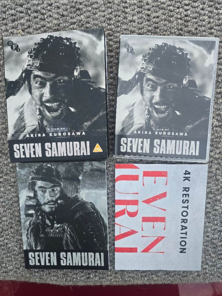 Seven Samurai Akira Kurosawa Blu-Ray set 