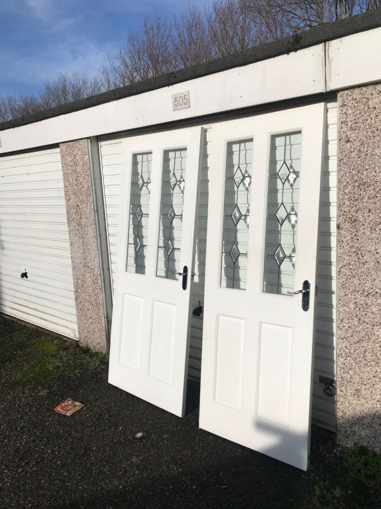 Pattern glazed doors £25 each 