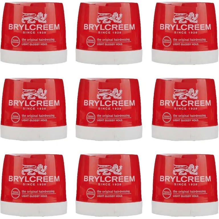 🌟Quantity: 10 - Brylcreem - Hair Cream - Original - 250ml - Light Glossy Hold - Tub - Brylcream 👱
