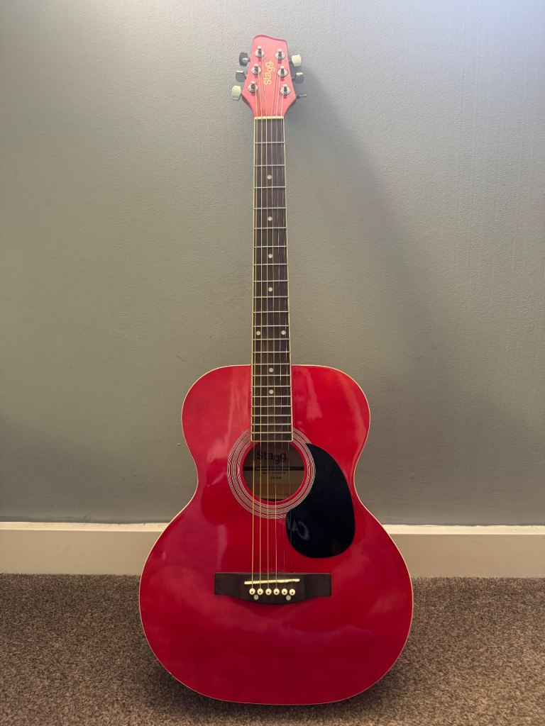 Stagg SA20A RED Acoustic Guitar