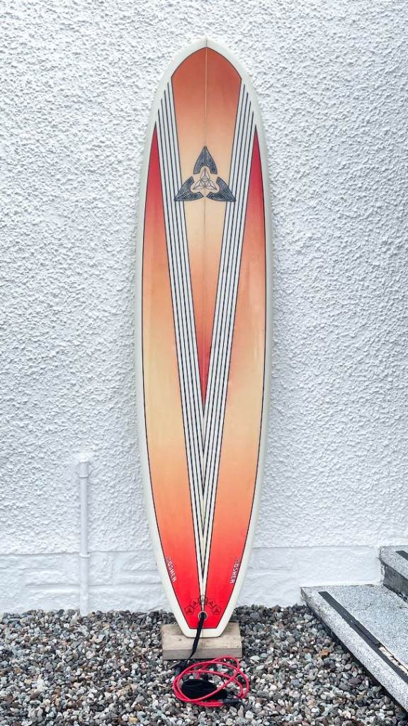 SHIPPING O’Shea Surfboard 7’6, 50L, SET, Thruster, Fun board, mid-length, extras