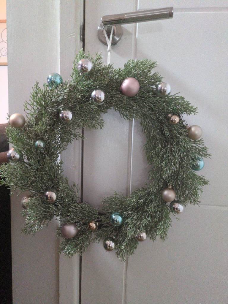 Habitat Christmas Bauble Wreath New 30cm dia