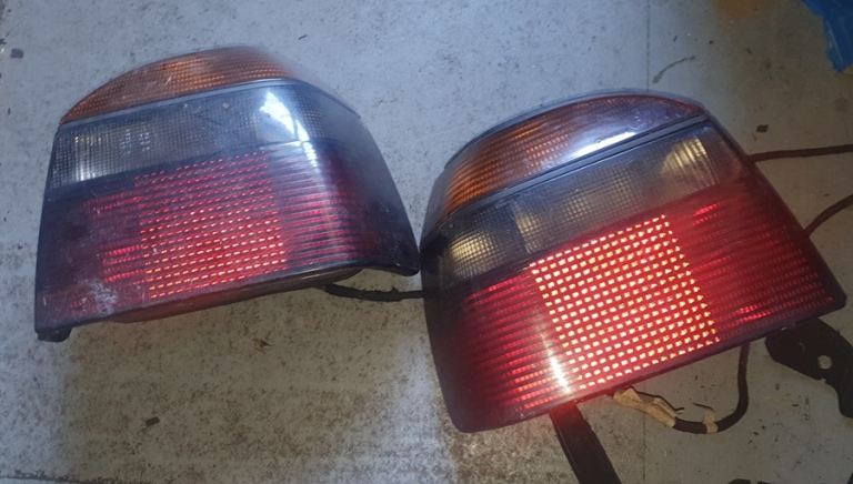 VW Golf Mk3 Cabriolet Right And Left Side Rear Lights Smoked