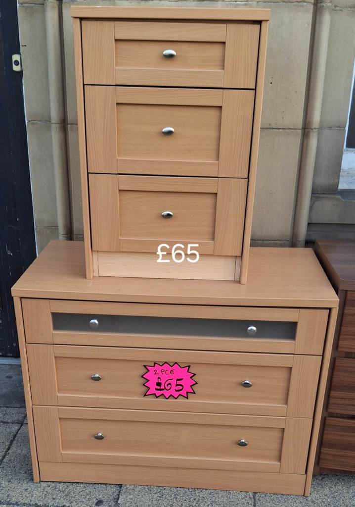 Good quality drawers and bedside local delivery available