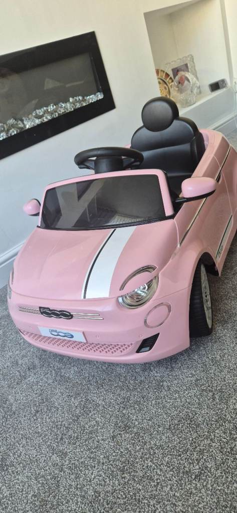 Kids electric fiat 500 car 