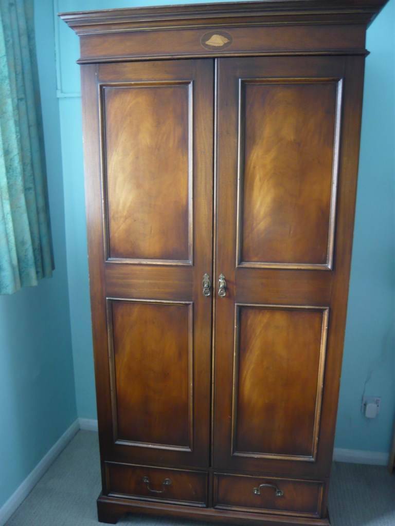 Wooden wardrobe