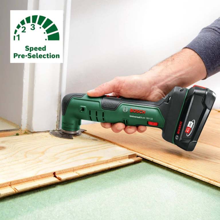 Bosch UNIVERSALMULTI 18V-32 Cordless Multi Tool Starlock WITH BATTERY / CHARGER FREE DELIVERY