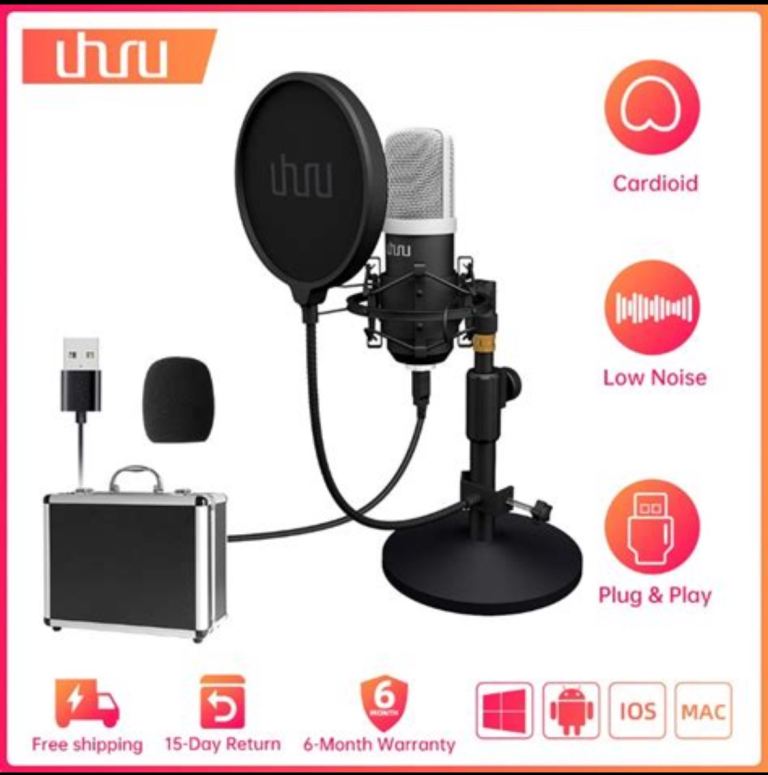 UHURU UM-920 USB Podcast Microphone Set - Excellent Condition, Open to Offers