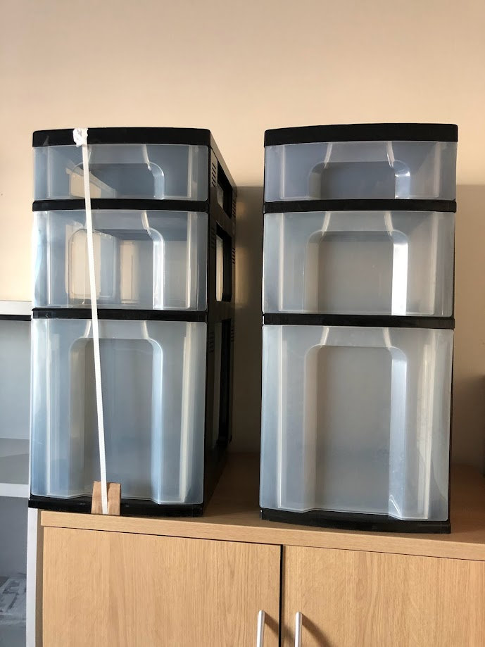 Plastic 3 Drawer Filing Units - £30+VAT each (Collection only)