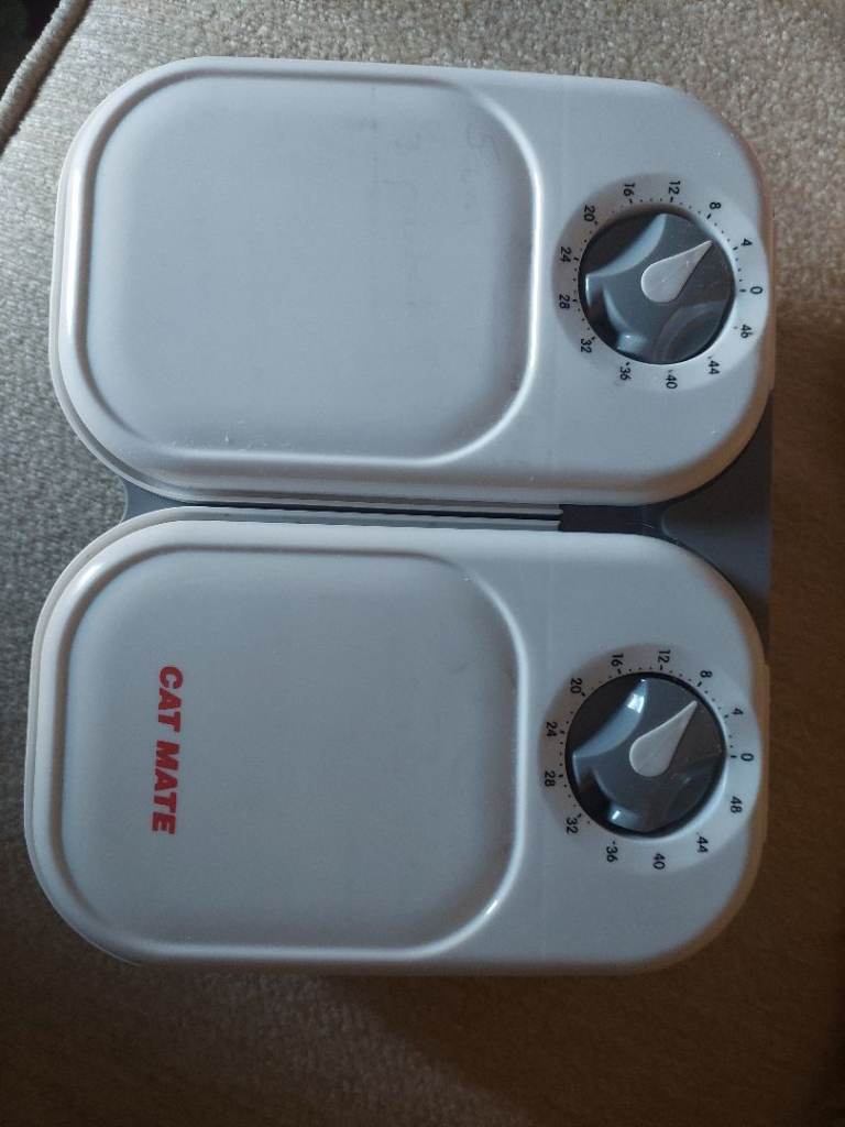 Cat Mate double bowl timer cat feeder