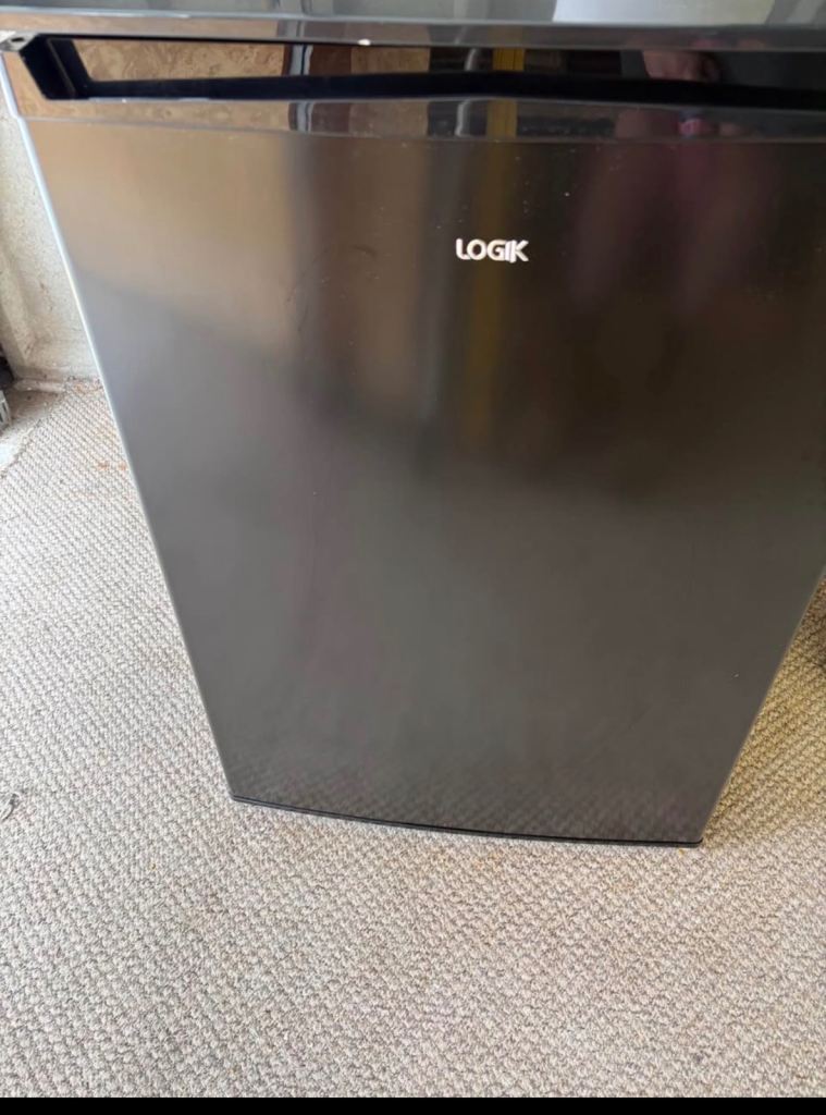 LOGIK Mini Fridge – Black, Good Condition