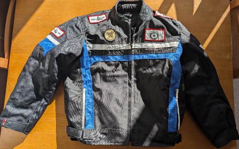 Rextek Kids / Childrens Motorcycle Jacket with Back Protector Size 10 NEW