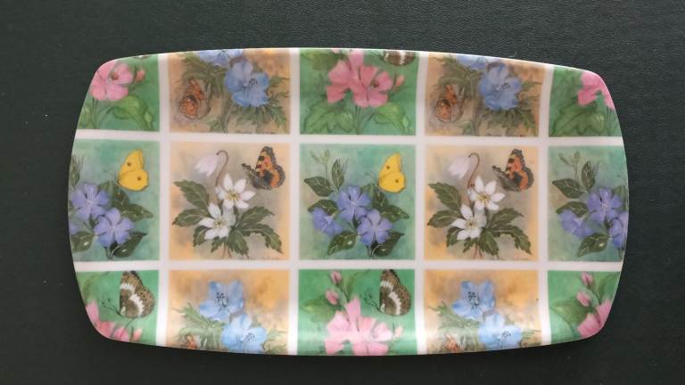 Melamine Floral Sandwich Tray - As Good As New