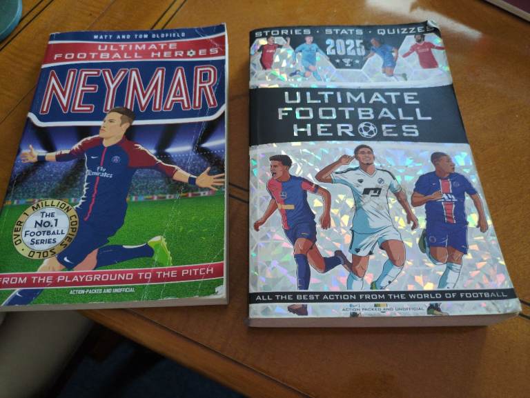 Ultimate Football Heroes Books - Neymar & 2025 Edition