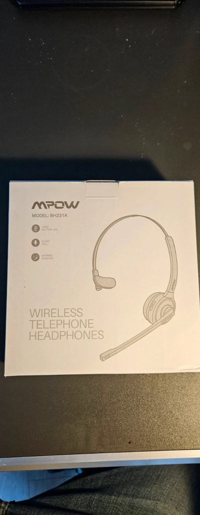 MPOW BH231A Bluetooth Wireless Headset + Charging Base – single-ear, call