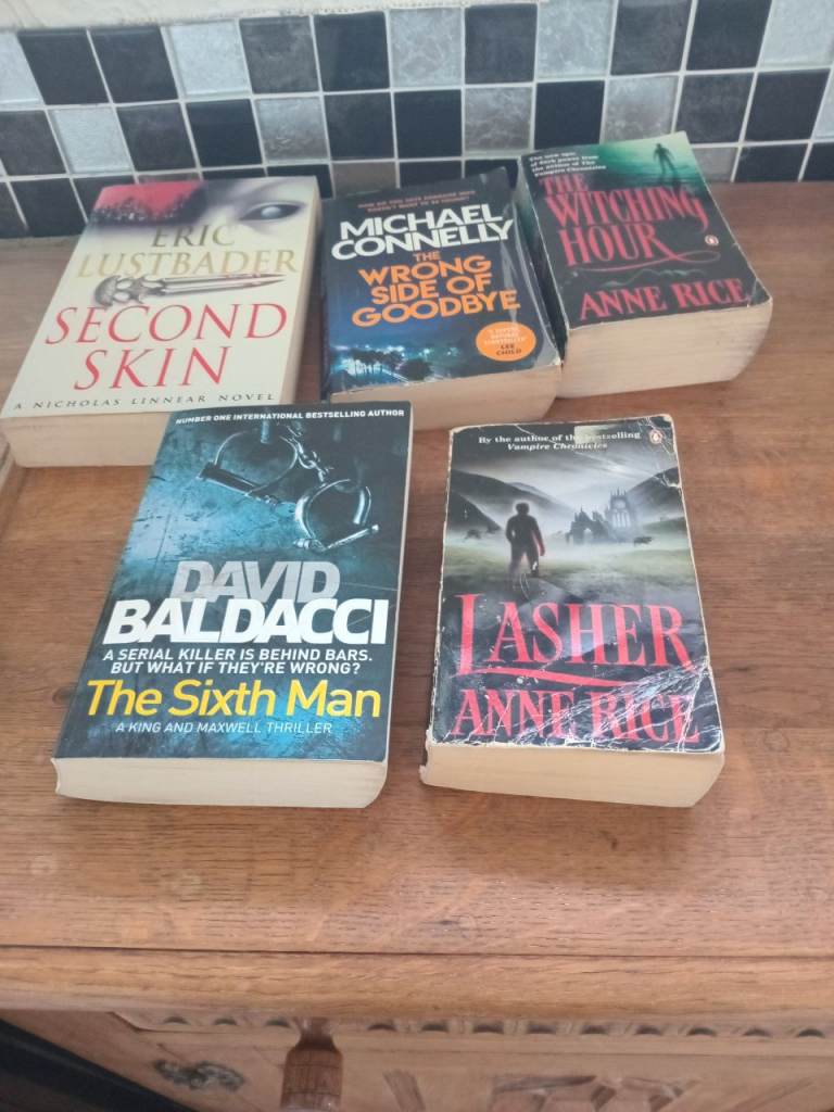 Thriller Books Bundle – Michael Connelly, David Baldacci, Anne Rice