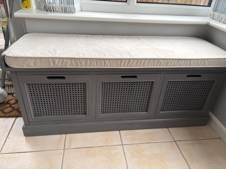 Grey Hall storage Bench