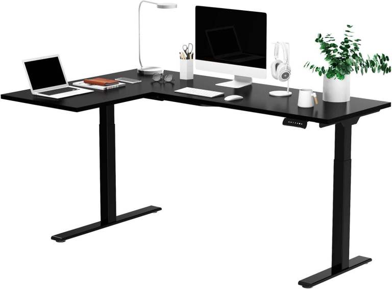 FlexiSpot E3L L-Shaped Electric Standing Desk Frame