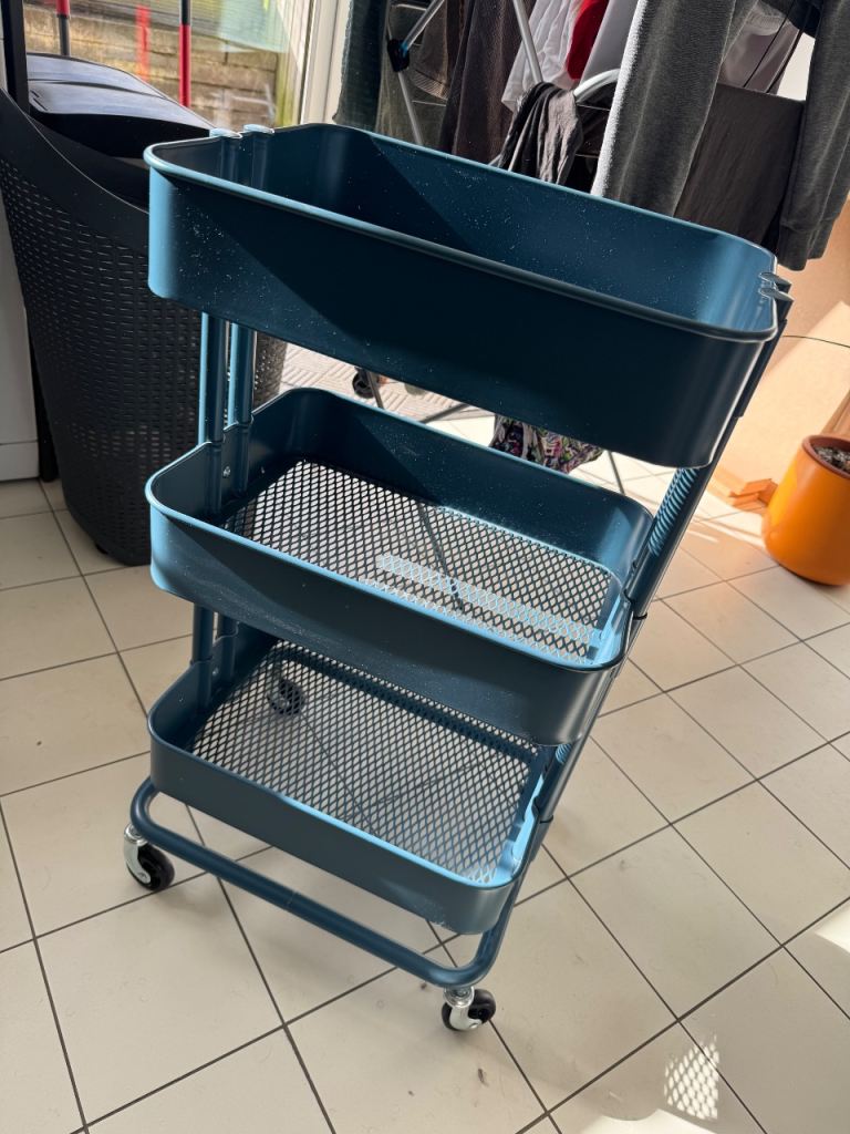 IKEA Raskog trolly, grey blue