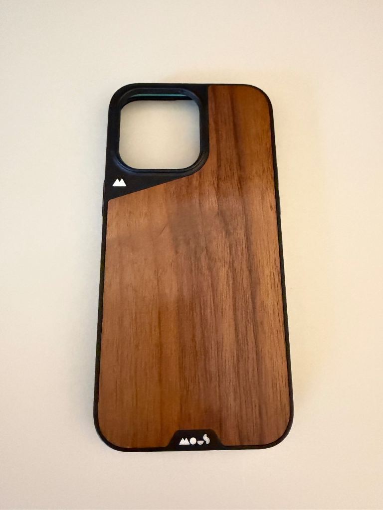 Mous Limitless Walnut protective phone case for Iphone 15 Pro Max