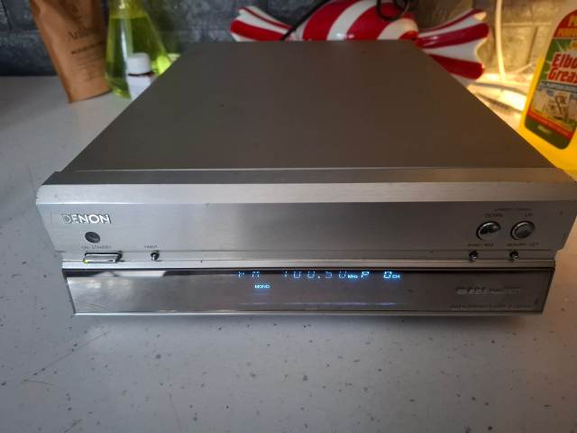 DENON TU-201SA AM-FM Stereo Tuner Silver hifi separate Working