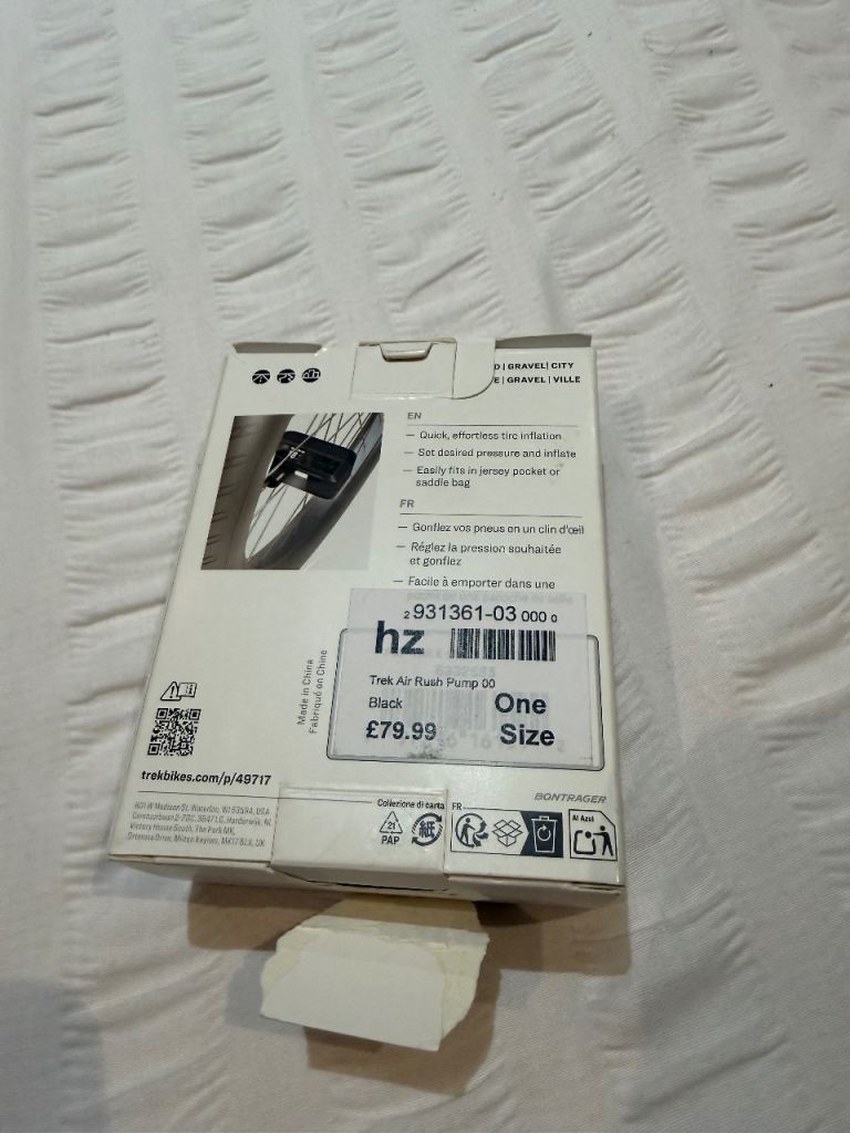 Trek air rush electric pump