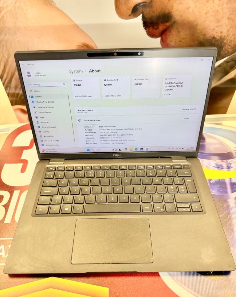 image for Dell Laptop Latitude 7410 14" Intel i5 10th Gen 16GB RAM 256GB SSD Touch Screen