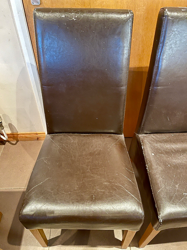 Set of x6 quality dining chairs, upcycle/restoration project 