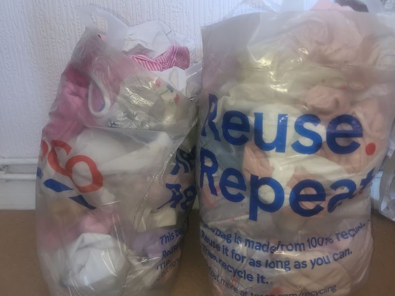 2 Large bags of girls clothes 3-4