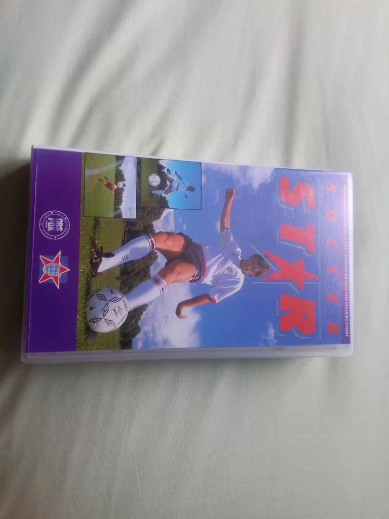 Vintage very collectable and useful 1988 soccer Star VHS cassette 