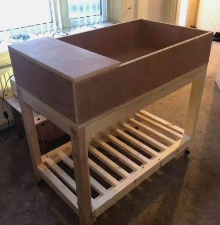 Tortoise table and accessories 
