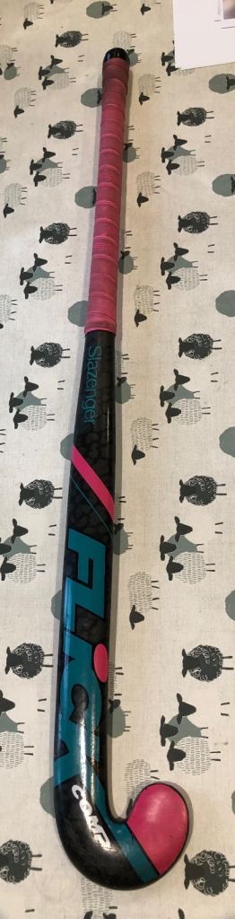 Slazenger Hockey Stick - Black/Pink/Teal, Used Condition