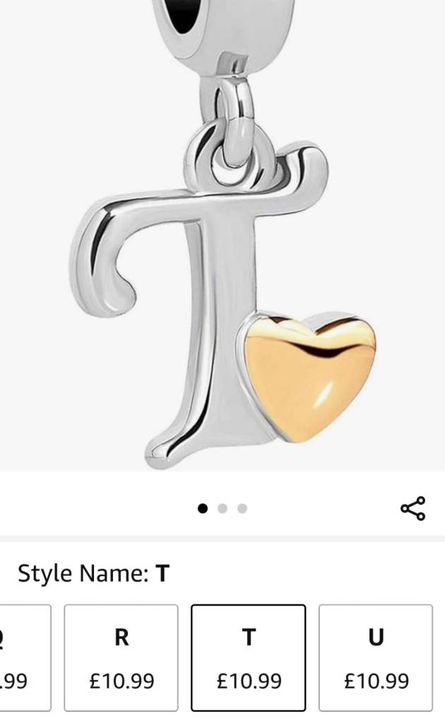 image for Bnip letter T charm