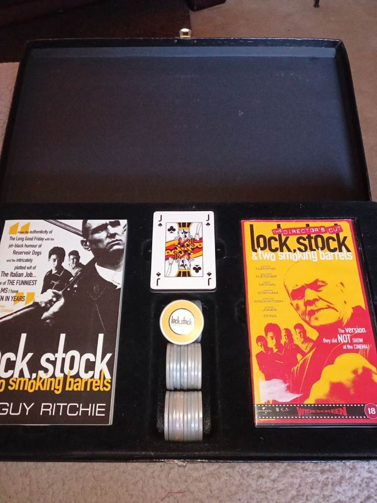 Lock stock case ,book video cards chips 