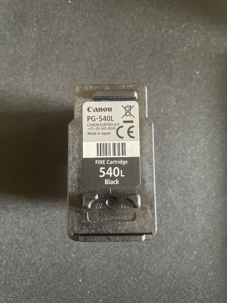 Black ink cartridge for canon printer pg-540l