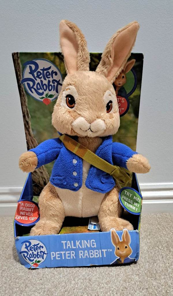 Talking Peter Rabbit teddy NEW